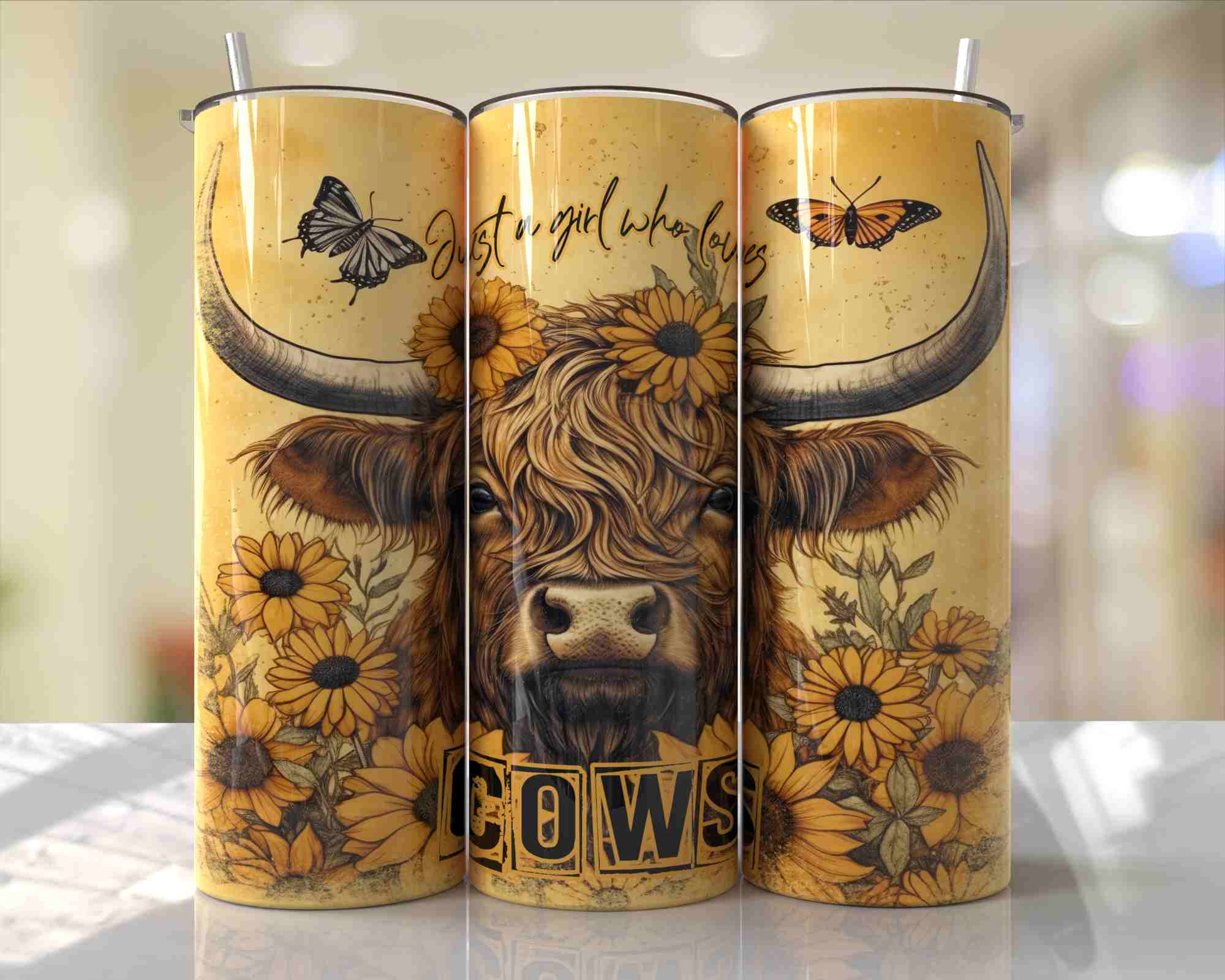 Just A Girl Who Loves Cows Tumbler