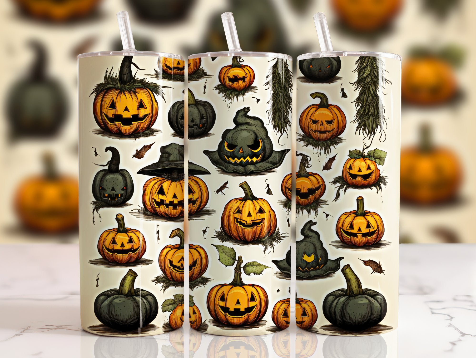 Scary Pumpkins Tumbler