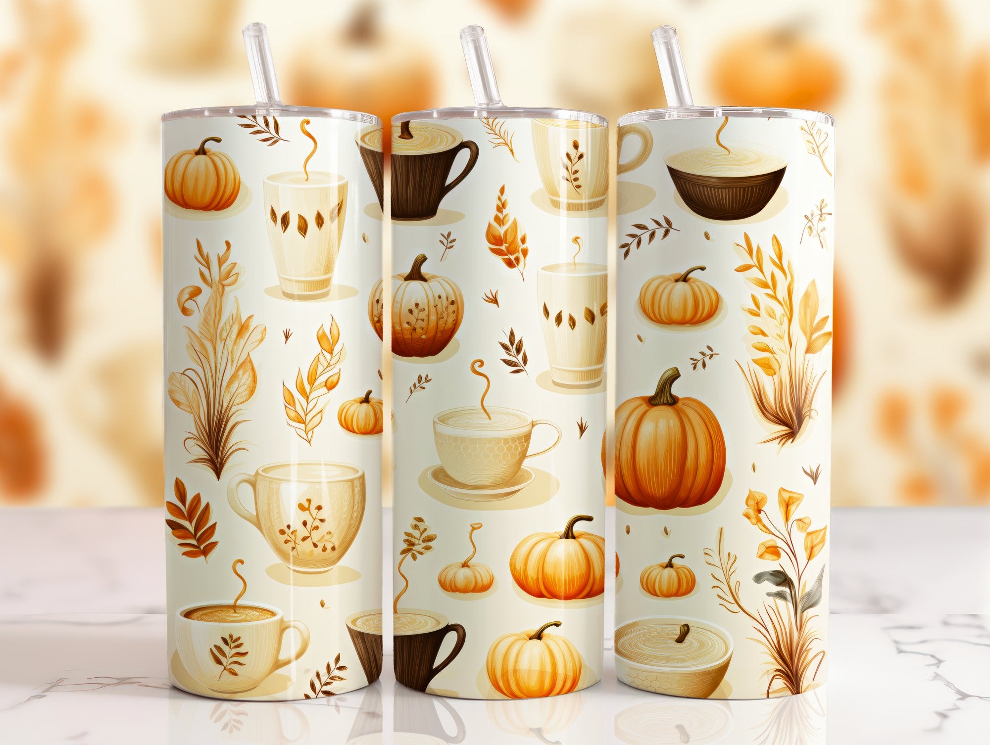 Pumpkins & Coffee Tumbler